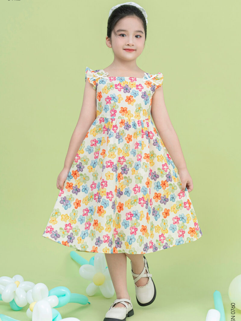 Váy cánh tiên dáng xòe chất liệu thô mềm 25S11BĐSN0760-2