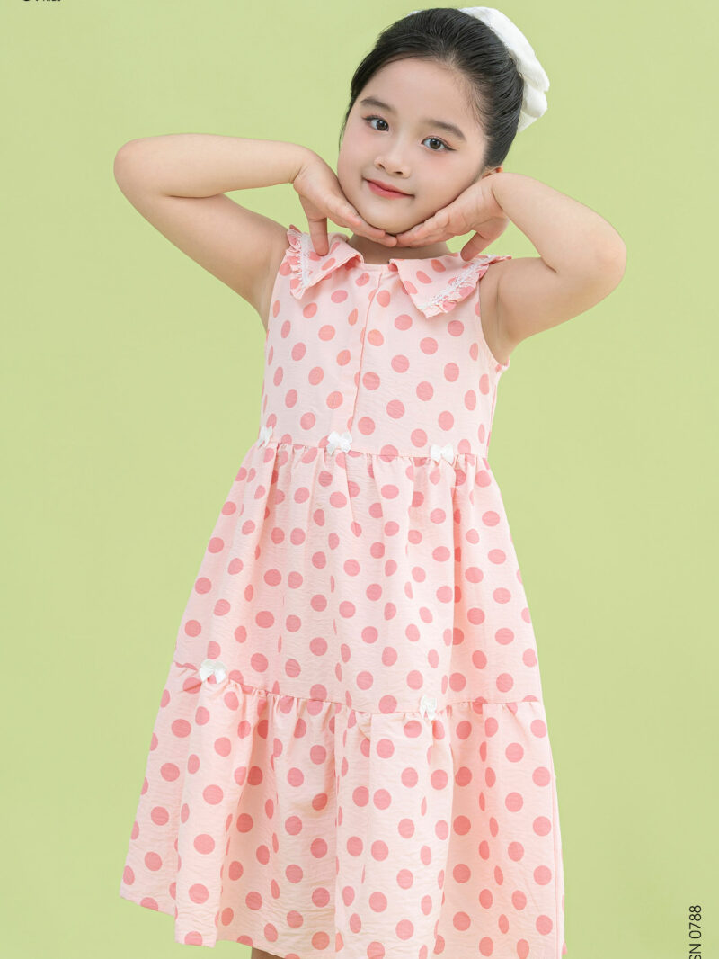 Váy sát nách cổ đức chất liệu thô mềm 25S16BĐSN0788-1